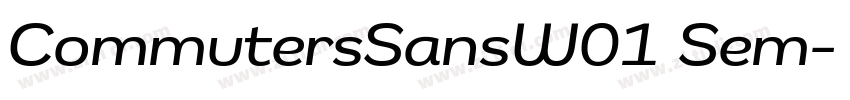 CommutersSansW01 Sem字体转换